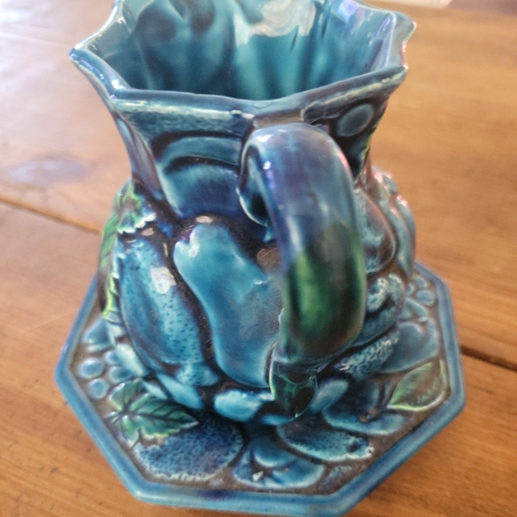 Vintage MCM Inarco Mood Indigo Small Fruit Pitcher & Plate - Picture 7 of 10